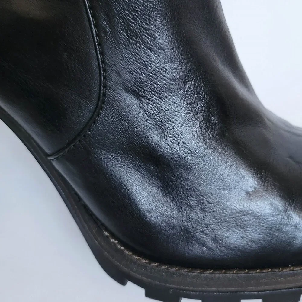 Coach Thelma Stiletto Black Mid-Calf Leather Boot Sz 10 - Picture 13 of 15